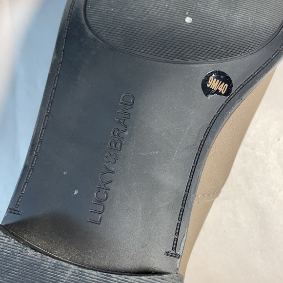 Lucky Brand Leather Paramo Bootie Titanium Ankle Boots Gray Women's - Picture 14 of 15